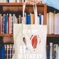 It's My 8th Birthday Baseball Football Heart 8 Year Old Canvas Tote Bag It's My 8th Birthday Baseball Football Heart 8 Year Old Canvas Tote Bag