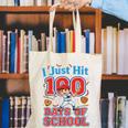 I Just Hit 100 Days Of School Baseball 100th Day Boys Kids Canvas Tote Bag I Just Hit 100 Days Of School Baseball 100th Day Boys Kids Canvas Tote Bag