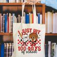I Just Hit 100 Days Of School Baseball 100th Day Teacher Kid Canvas Tote Bag I Just Hit 100 Days Of School Baseball 100th Day Teacher Kid Canvas Tote Bag