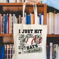 I Just Hit 100 Days Of School Camo Baseball 100 Days Smarter Canvas Tote Bag I Just Hit 100 Days Of School Camo Baseball 100 Days Smarter Canvas Tote Bag