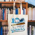 Kid 100 Days Of School Drip Baseball Ice Cream 100th Day Boy Canvas Tote Bag