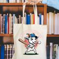Knock It Outa The Park Baseball Goat Home Run Canvas Tote Bag