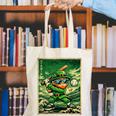Leprechaun Playing Baseball Japanese Art St Patricks Day Canvas Tote Bag