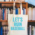 Let's Ruin Baseball Baseball Humor Sarcastic Baseball Premium Tri-Blend Canvas Tote Bag Let's Ruin Baseball Baseball Humor Sarcastic Baseball Premium Tri-Blend Canvas Tote Bag