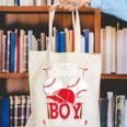 Little Slugger Boy Coming Soon Baby Announcement Baseball Canvas Tote Bag