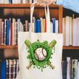 Lucky Shamrock Baseball Gloves Drip St Patrick's Day Boys Canvas Tote Bag