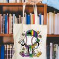 Mardi Gras Ice Cream Drip Baseball Carnival Party Mask Boys Canvas Tote Bag Mardi Gras Ice Cream Drip Baseball Carnival Party Mask Boys Canvas Tote Bag