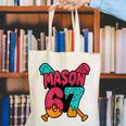 Mason 67 Ice Cream Drip Baseball Meme Canvas Tote Bag Mason 67 Ice Cream Drip Baseball Meme Canvas Tote Bag