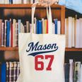 Mason 67 Jersey Baseball Men Women Boys Girls Number 6 7 Canvas Tote Bag Mason 67 Jersey Baseball Men Women Boys Girls Number 6 7 Canvas Tote Bag