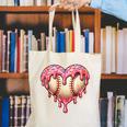Melting Baseball Drip Heart Softball Player Lover Ice Cream Canvas Tote Bag Melting Baseball Drip Heart Softball Player Lover Ice Cream Canvas Tote Bag
