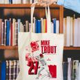 Mike Trout Los Angeles A MLB Baseball Players MLBMTR304N Canvas Tote Bag Mike Trout Los Angeles A MLB Baseball Players MLBMTR304N Canvas Tote Bag