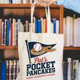 Pat's Pocket Pancakes Flag Baseball On Pancake Canvas Tote Bag Pat's Pocket Pancakes Flag Baseball On Pancake Canvas Tote Bag