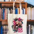 Punk Girl With Anger Kanji And Baseball Bat Canvas Tote Bag Punk Girl With Anger Kanji And Baseball Bat Canvas Tote Bag