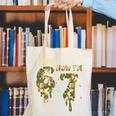 Retro I Was 6 Now I'm 7 Camo 67 Ice Cream Drip Baseball Canvas Tote Bag Retro I Was 6 Now I'm 7 Camo 67 Ice Cream Drip Baseball Canvas Tote Bag