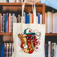Retro Vintage Baseball Hot Dogs Canvas Tote Bag Retro Vintage Baseball Hot Dogs Canvas Tote Bag