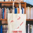 Run I Dare You Baseball Catcher Graphic Players Fans Canvas Tote Bag Run I Dare You Baseball Catcher Graphic Players Fans Canvas Tote Bag