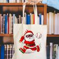 Santa Baseball Christmas Pajamas Xmas Men Boy Toddlers Canvas Tote Bag Santa Baseball Christmas Pajamas Xmas Men Boy Toddlers Canvas Tote Bag