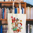 Santa Baseball Football Soccer Pajamas Ho Ho Christmas Xmas Canvas Tote Bag Santa Baseball Football Soccer Pajamas Ho Ho Christmas Xmas Canvas Tote Bag