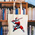 Santa Playing Baseball Men Boys Christmas Baseball Player Canvas Tote Bag Santa Playing Baseball Men Boys Christmas Baseball Player Canvas Tote Bag