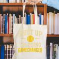 Shut Up I'm Doing Gamechanger Baseball Softball Cheer Canvas Tote Bag Shut Up I'm Doing Gamechanger Baseball Softball Cheer Canvas Tote Bag