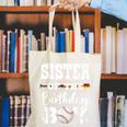 Sister Of The Birthday Boy Baseball Bday Family Canvas Tote Bag