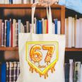 Six Seven 67 Meme Gen Alpha Slang Baseball 101 Canvas Tote Bag