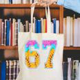 Six Seven Baseball Drip Canvas Tote Bag Six Seven Baseball Drip Canvas Tote Bag
