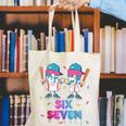 Six Seven Baseball Ice Cream Drip 6 7 Meme Gen Alpha Slang Canvas Tote Bag Six Seven Baseball Ice Cream Drip 6 7 Meme Gen Alpha Slang Canvas Tote Bag