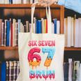 Six Seven Bruh 67 Ice Cream Drip Baseball For Men Women Kids Canvas Tote Bag Six Seven Bruh 67 Ice Cream Drip Baseball For Men Women Kids Canvas Tote Bag