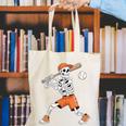Skeleton Batting Baseball Halloween Canvas Tote Bag
