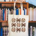 Soccer Bow Game Day Baseball Coquette Bow Women Girls Canvas Tote Bag Soccer Bow Game Day Baseball Coquette Bow Women Girls Canvas Tote Bag