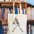 Spooky Season Skeleton Baseball Player Halloween Batter Canvas Tote Bag Spooky Season Skeleton Baseball Player Halloween Batter Canvas Tote Bag