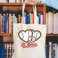 St Louis Leopard Heart Baseball Batter Boys Fan Canvas Tote Bag St Louis Leopard Heart Baseball Batter Boys Fan Canvas Tote Bag