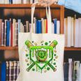 St Patricks Day Baseball Ice Cream Shamrock Baseball Player Canvas Tote Bag St Patricks Day Baseball Ice Cream Shamrock Baseball Player Canvas Tote Bag