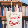 Stealing Hearts Like I Steal Bases Softball Baseball Batter Canvas Tote Bag