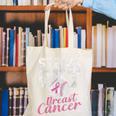 Strike Out Breast Cancer Baseball Warrior Canvas Tote Bag