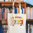 I Survived 6733 Days Of 1st Grade Baseball Football 100 Day Canvas Tote Bag I Survived 6733 Days Of 1st Grade Baseball Football 100 Day Canvas Tote Bag
