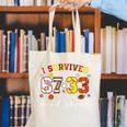 I Survived 6733 Days Of 3rd Grade Baseball Football 100 Day Canvas Tote Bag
