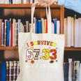 I Survived 6733 Days Of 4th Grade Baseball Football 100 Day Canvas Tote Bag I Survived 6733 Days Of 4th Grade Baseball Football 100 Day Canvas Tote Bag