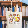I Survived 6733 Days Baseball Football Softball 3rd Grade Canvas Tote Bag