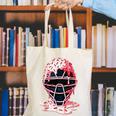 Valentine Baseball Catcher Mask Ice Cream Drip Tee For Boys Canvas Tote Bag Valentine Baseball Catcher Mask Ice Cream Drip Tee For Boys Canvas Tote Bag