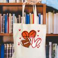 Valentines Baseball Basketball Football Heart Boy Men Canvas Tote Bag Valentines Baseball Basketball Football Heart Boy Men Canvas Tote Bag