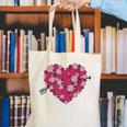 Valentine's Day Baseball Heart Softball Player Sports Lover Canvas Tote Bag Valentine's Day Baseball Heart Softball Player Sports Lover Canvas Tote Bag
