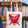 Valentines Day Baseball Red Heart Dab Boys Girls Kids Canvas Tote Bag Valentines Day Baseball Red Heart Dab Boys Girls Kids Canvas Tote Bag