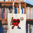 Valentines Day Baseball Red Heart Love Boys Kids Tee Canvas Tote Bag
