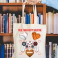 Valentines Day Boys Men Hearts Gaming Football Baseball Love Premium Tri-Blend Canvas Tote Bag Valentines Day Boys Men Hearts Gaming Football Baseball Love Premium Tri-Blend Canvas Tote Bag