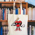 Valentines Day Heart Baseball Player Sports Boys Kids Men Canvas Tote Bag