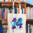 Vintage Baseball 14 Number Canvas Tote Bag Vintage Baseball 14 Number Canvas Tote Bag