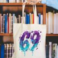 Vintage Baseball 69 Number Canvas Tote Bag