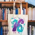Vintage Baseball 76 Number Canvas Tote Bag